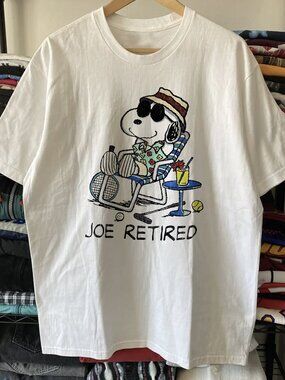 Rare Snoopy Joe Retired Washed White Tee